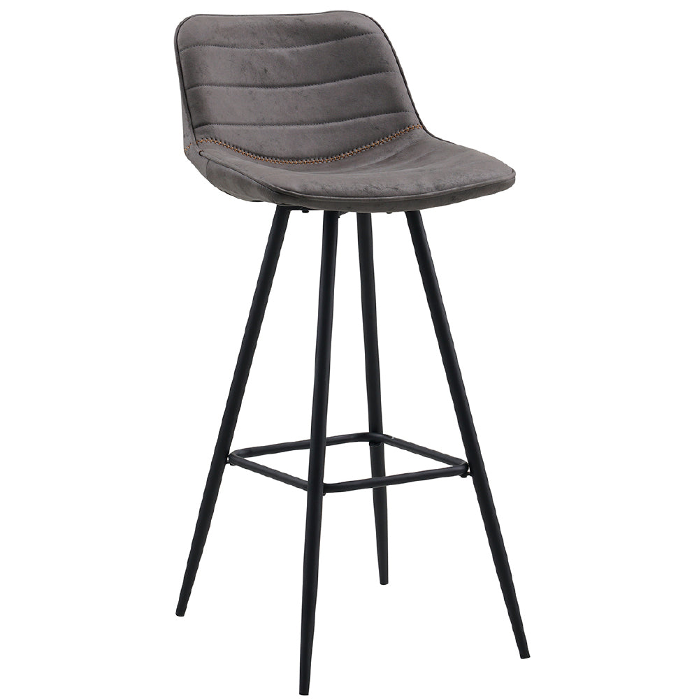 Bar Stool Jordan FavoFurn Anthracite LxBxH 84x54x49 Fabric Nnb