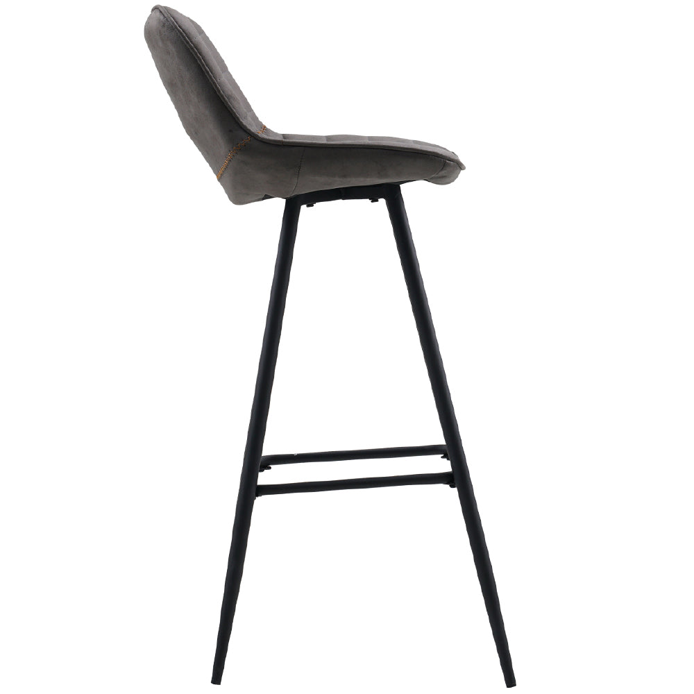 Bar Stool Jordan FavoFurn Anthracite LxBxH 84x54x49 Fabric Nnb