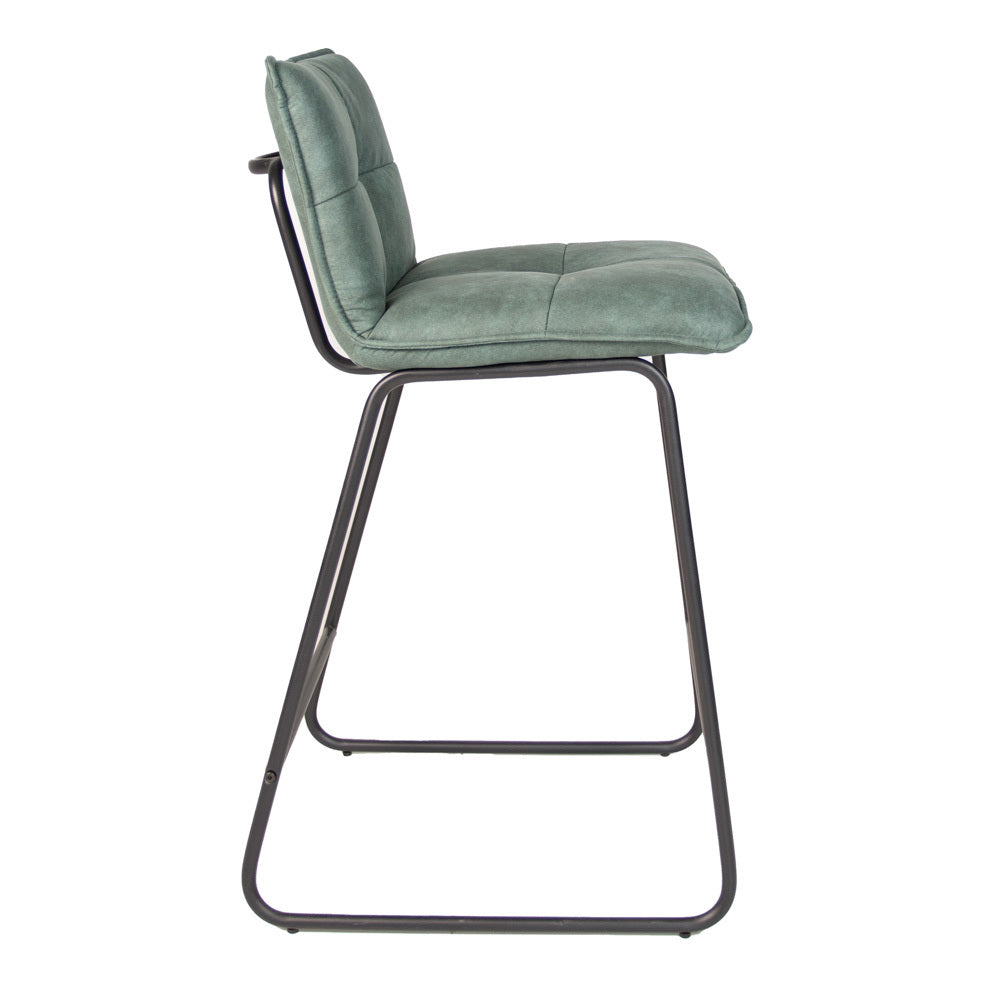 Bar Stool Jeremy FavoFurn Green LxBxH 63x56x49 Fabric Nnb