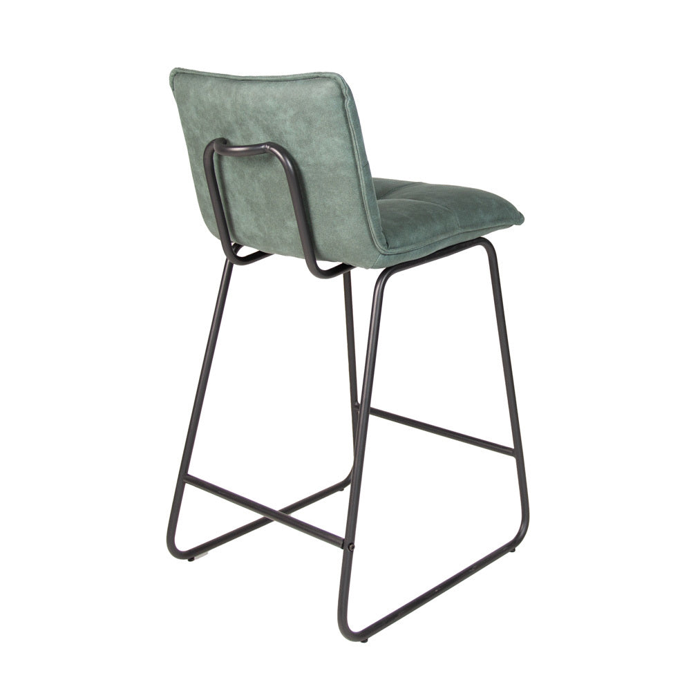 Bar Stool Jeremy FavoFurn Green LxBxH 63x56x49 Fabric Nnb
