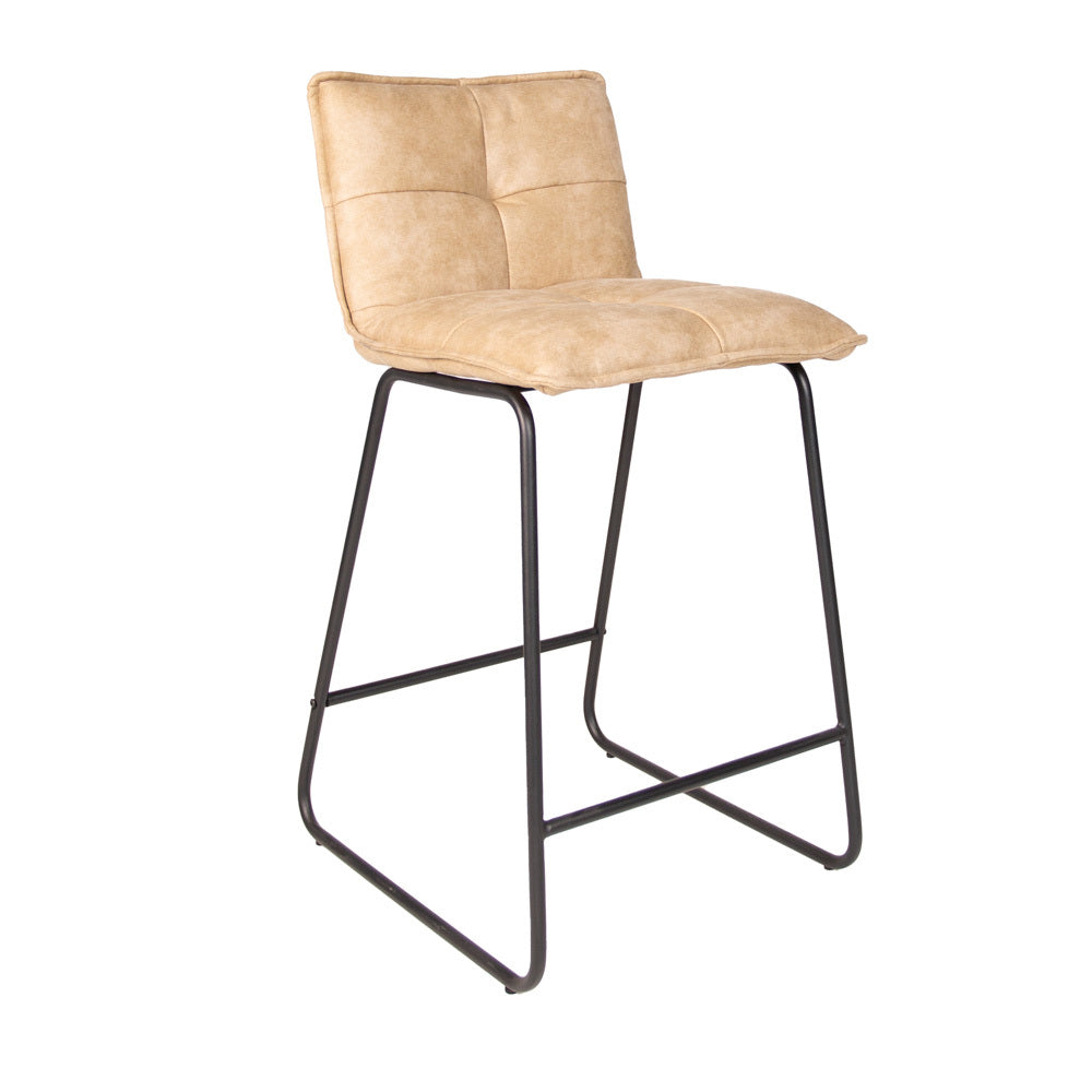 Bar Stool Jeremy FavoFurn Beige LxBxH 63x56x49 Fabric Nnb