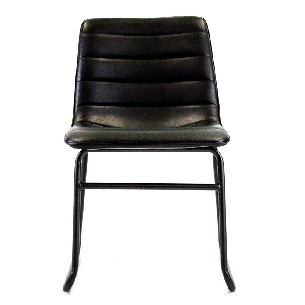 Dining Chair Milan FavoFurn Black LxBxH 74x56x54 Artificial leather Nnb