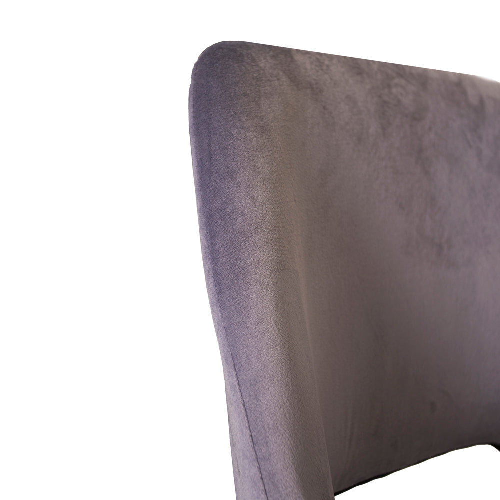 Dining Chair Senn FavoFurn Grey LxBxH 66x57x49 Fabric Nnb