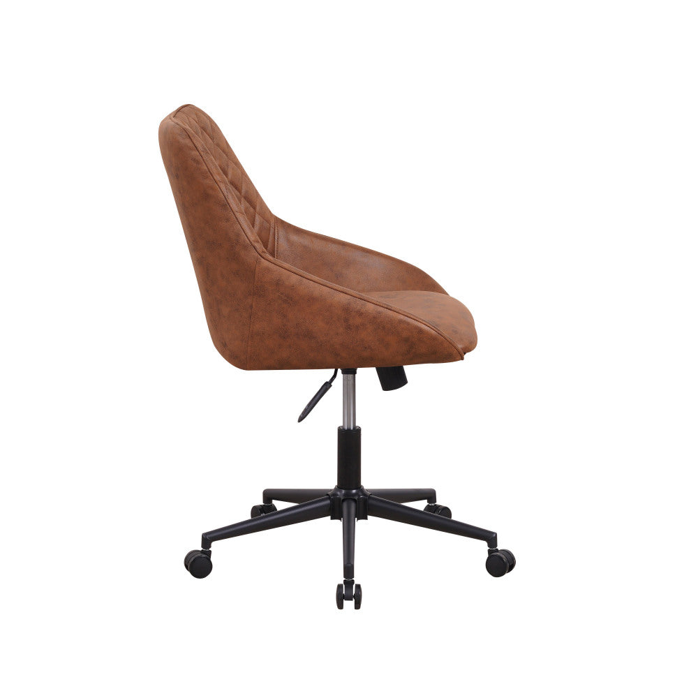Office Chair Kayne FavoFurn Cognac LxBxH 75x61x52 Fabric Nnb