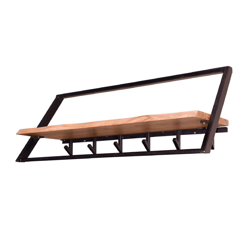 Coat Rack Elba HomeHaven Brown LxBxH 101x38x32 Acacia wood Nnb