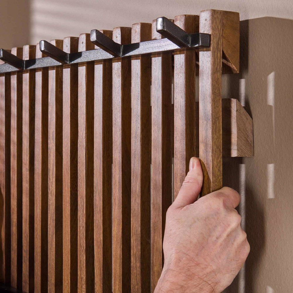 Coat Rack Barton HomeHaven Brown LxBxH 165x67x12 Mango wood Nnb