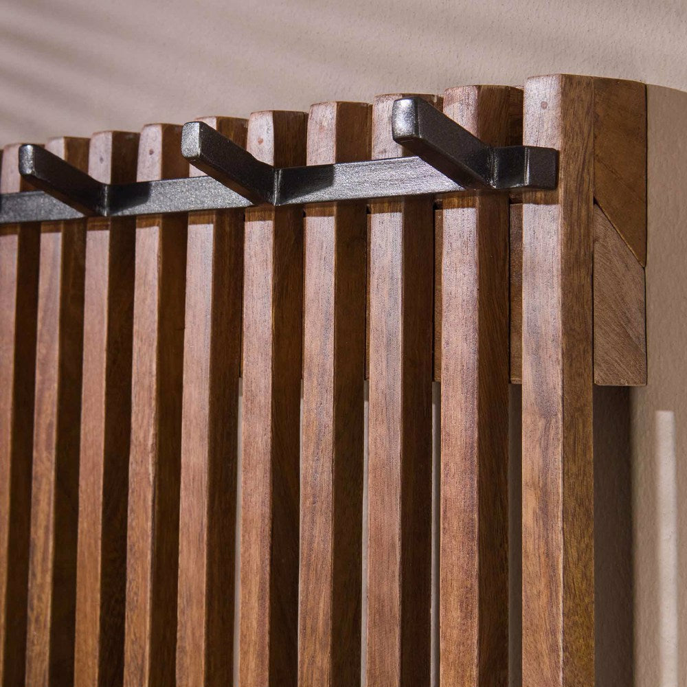 Coat Rack Barton HomeHaven Brown LxBxH 165x67x12 Mango wood Nnb