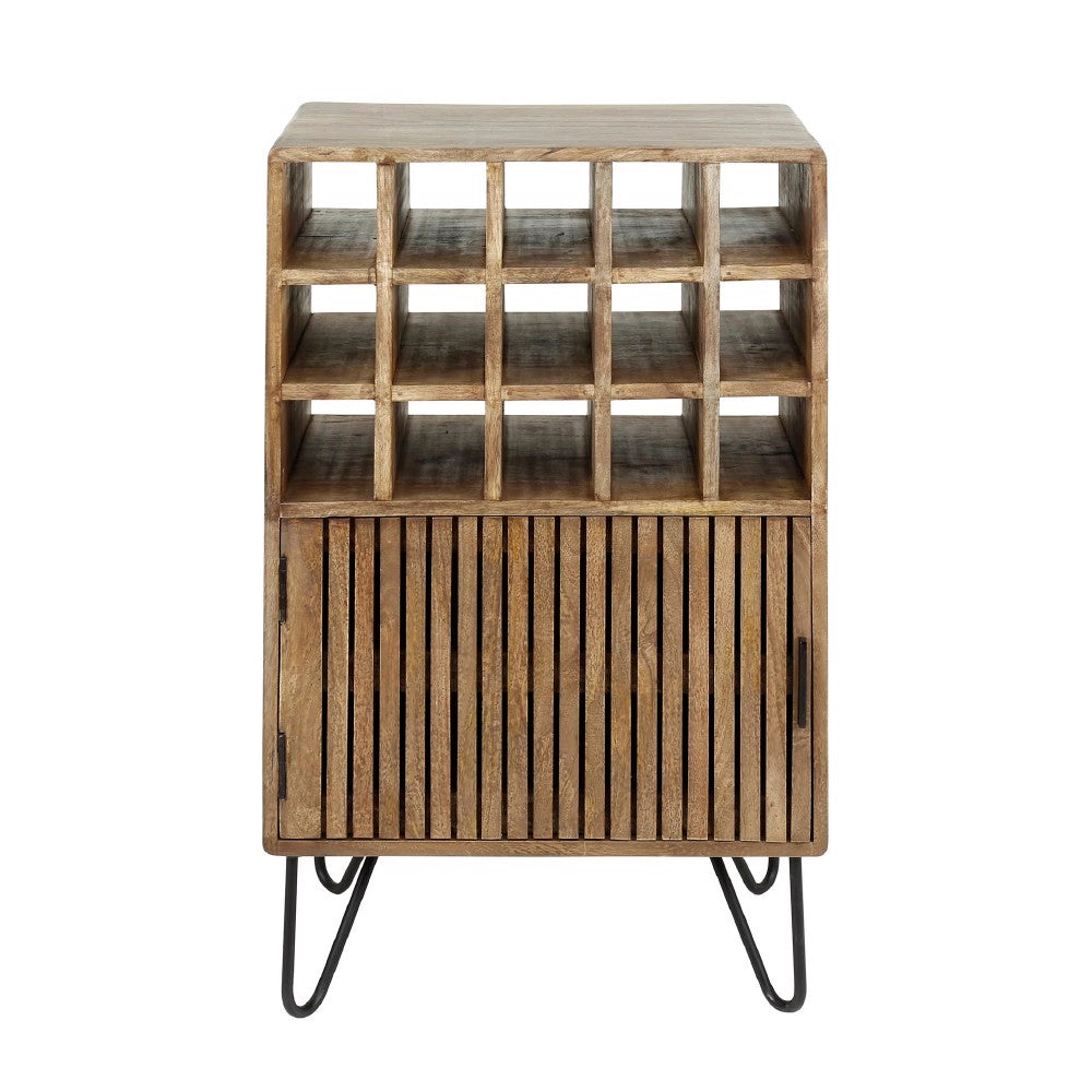 Wine Cabinet Barton HomeHaven Brown LxBxH 92x58x40 Mango wood Nnb