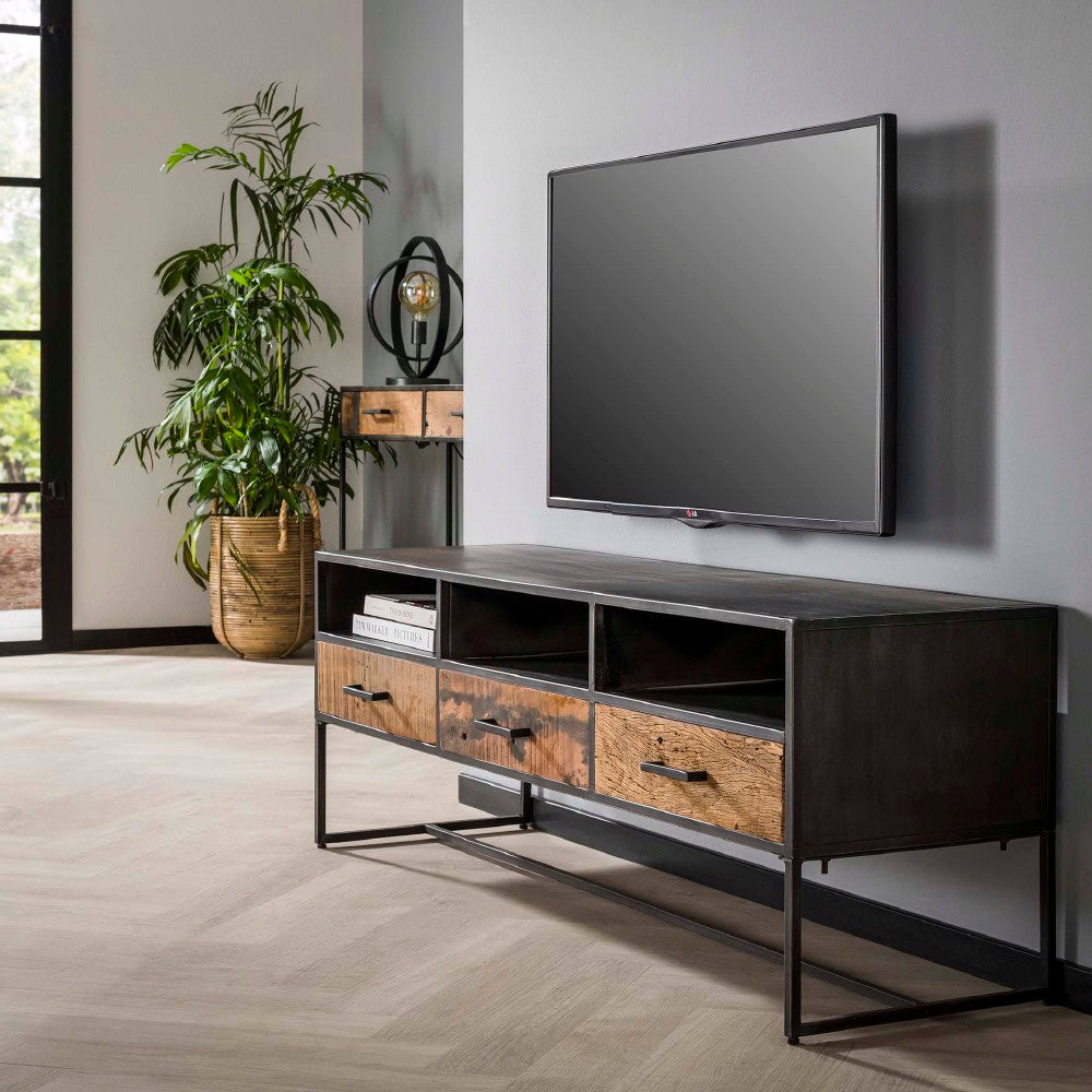 TV cabinet Alvin HomeHaven Anthracite LxBxH 153x44x33 Wood Nnb