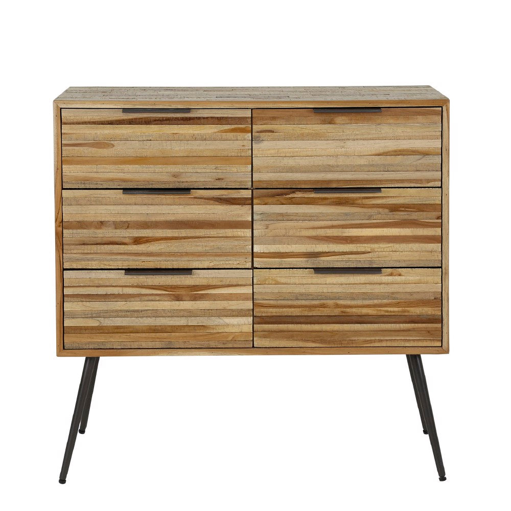 Drawer Cabinet Larkin HomeHaven Brown LxBxH 90x90x40 Teak Nnb