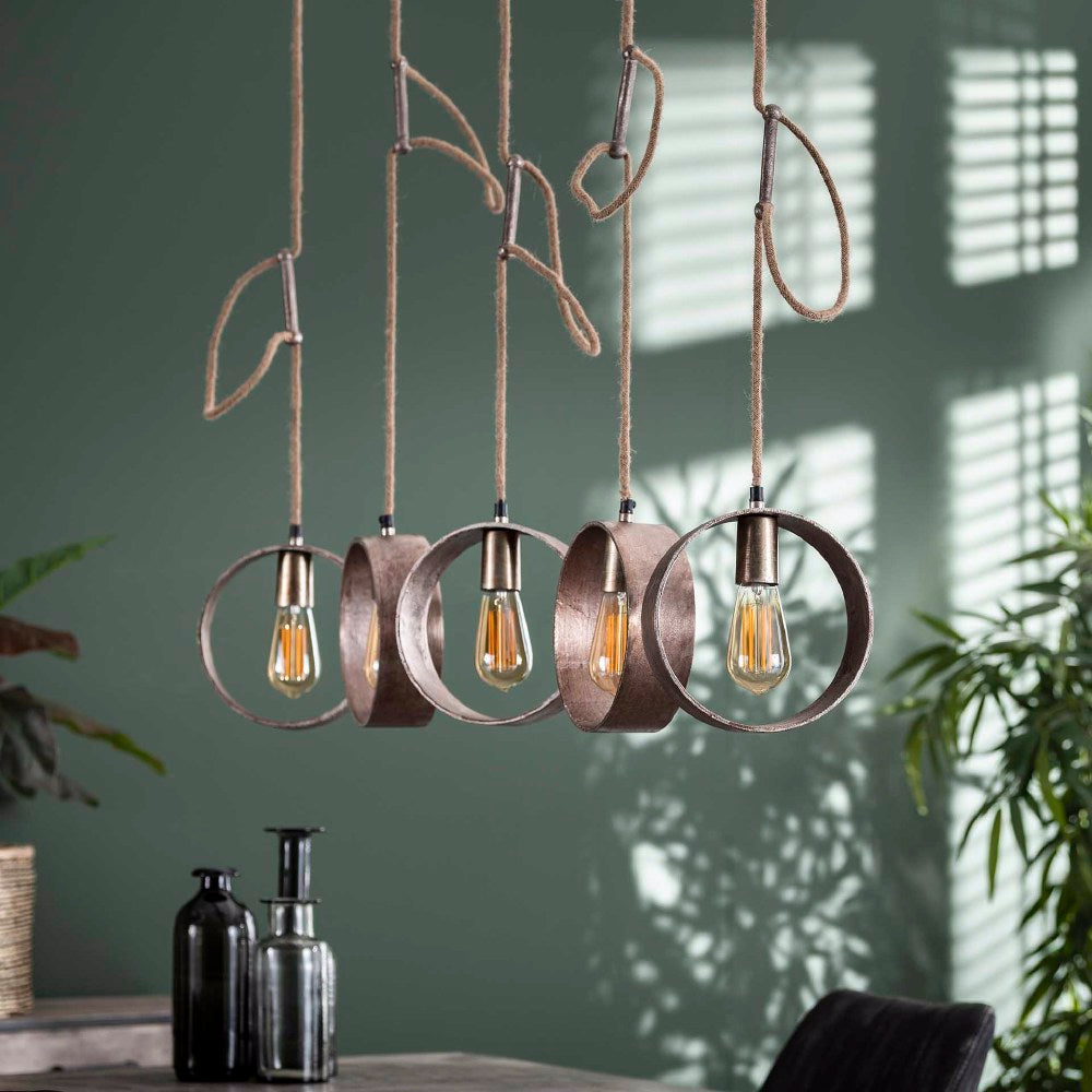 Pendant Light Rhett HomeHaven Anthracite LxBxH 112x25x18 Metal Nnb