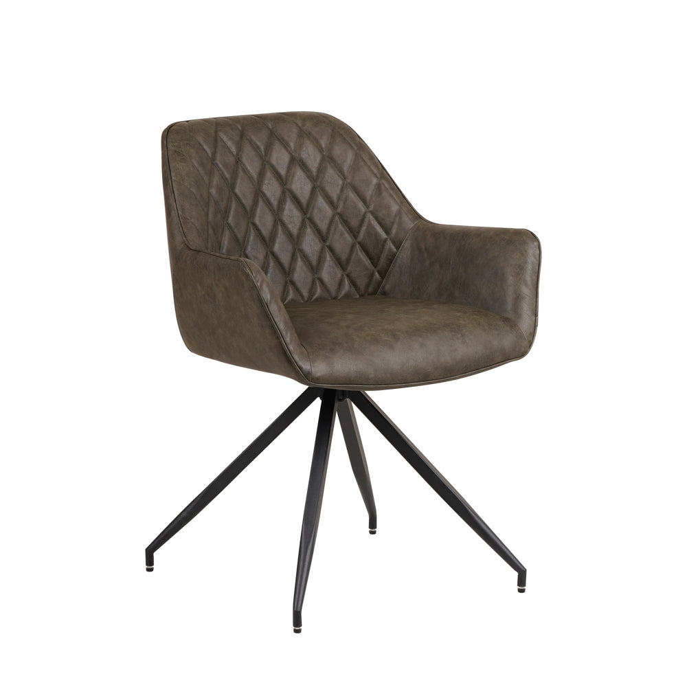 Dining Chair Gabi FavoFurn Green LxBxH 73x65x50 Artificial leather Nnb