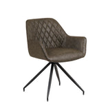 Dining Chair Gabi FavoFurn Green LxBxH 73x65x50 Artificial leather Nnb