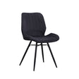 Dining Chair Barron FavoFurn Black LxBxH 71x67x49 Fabric Nnb