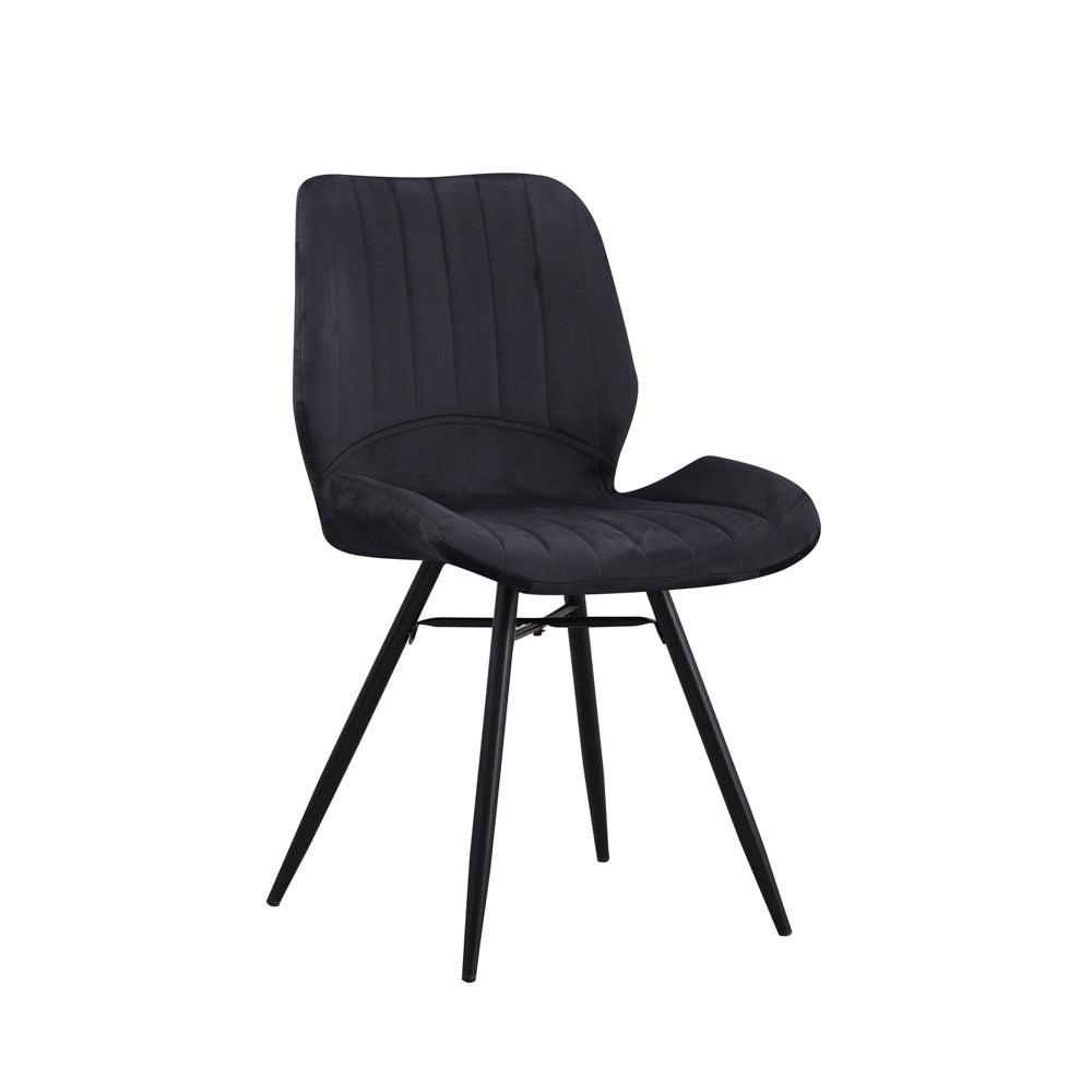 Dining Chair Barron FavoFurn Black LxBxH 71x67x49 Fabric Nnb