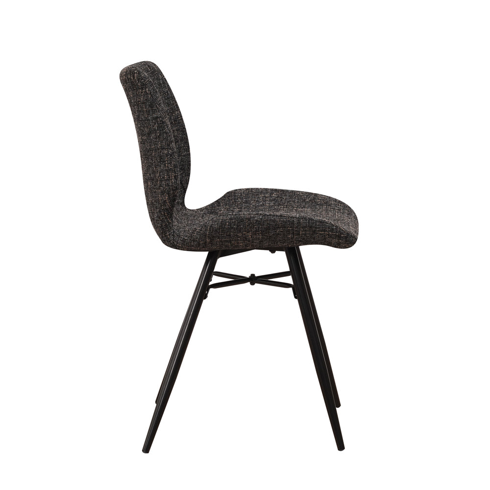 Dining Chair Barron FavoFurn Anthracite LxBxH 72x68x50 Fabric Nnb