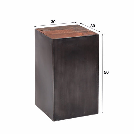 Flower Column Jacob HomeHaven Brown LxBxH 53x33x33 Wood Nnb