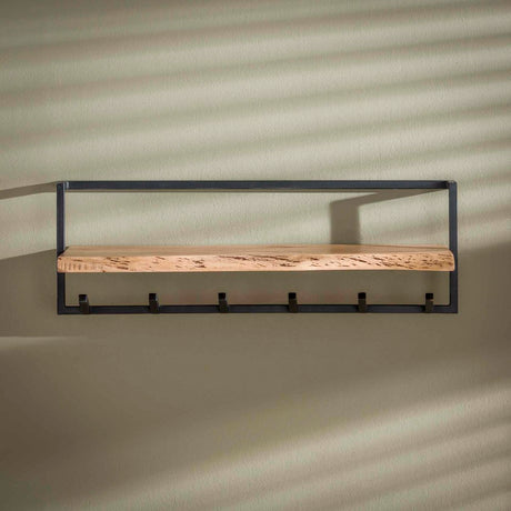 Coat Rack Elio HomeHaven Brown LxBxH 104x36x17 Acacia wood Nnb