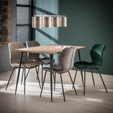 Dining Chair Ingo HomeHaven Anthracite LxBxH 90x59x49 Fabric Nnb