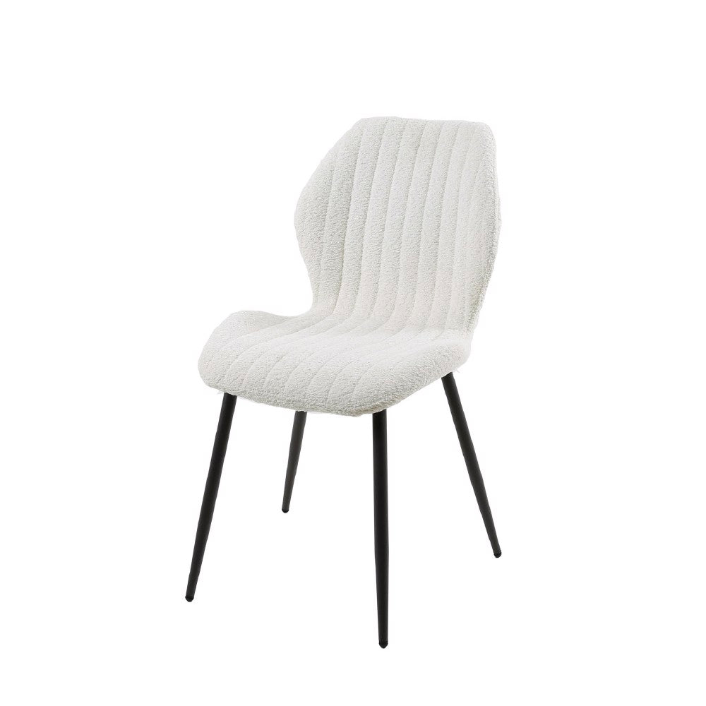 Dining Chair Benson HomeHaven White LxBxH 75x58x51 Fabric Nnb